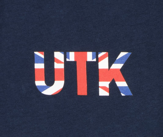 Men’s Navy ‘UTK’ printed T-shirt