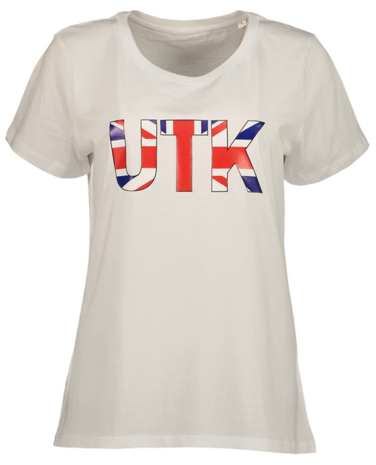 Women’s White printed UTK T-shirt