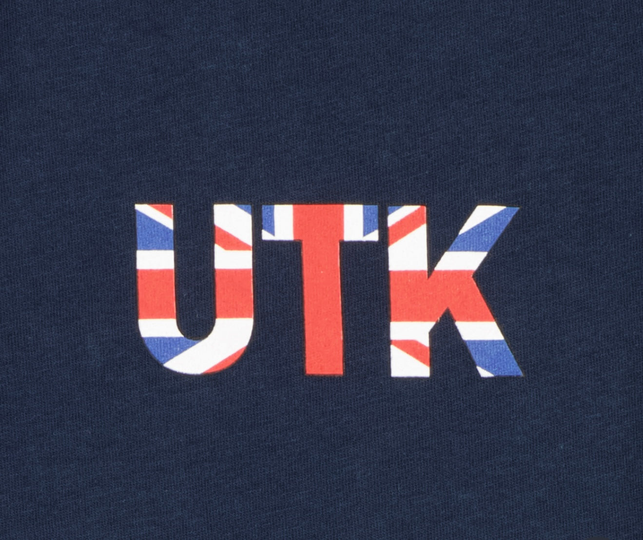 Men’s Navy ‘UTK’ printed T-shirt
