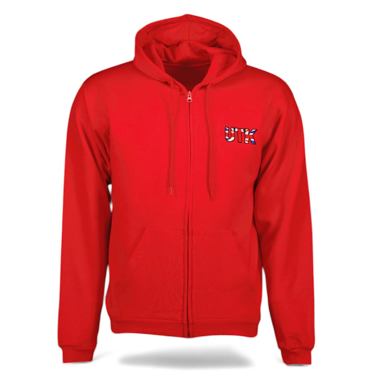 Unisex red ‘UTK’ zip-up