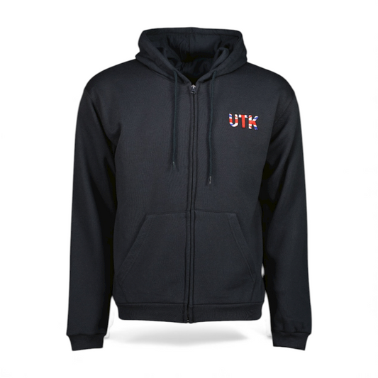 Men’s black ‘UTK’ zip-up