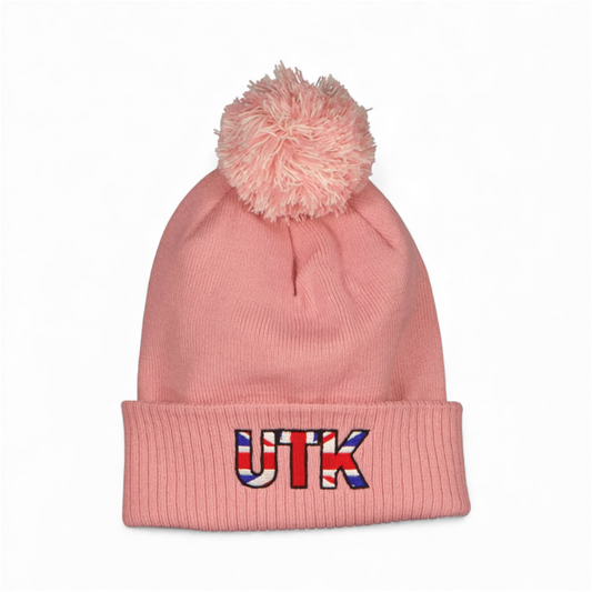 Pink UTK bobble hat